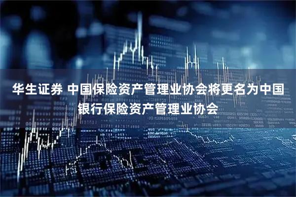 华生证券 中国保险资产管理业协会将更名为中国银行保险资产管理业协会