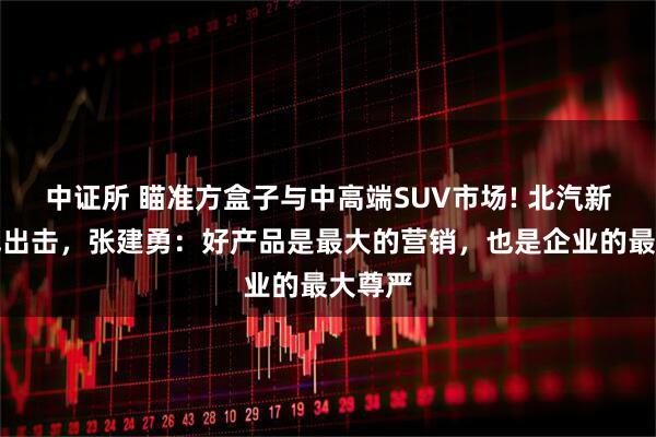 中证所 瞄准方盒子与中高端SUV市场! 北汽新车双线出击，张建勇：好产品是最大的营销，也是企业的最大尊严